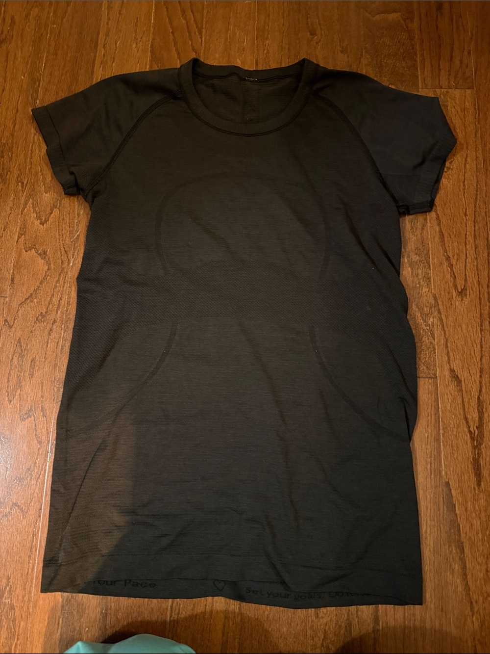 lululemon athletica Black Short-Sleeve Crew Active Tee